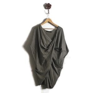 All Saints Itat Shrug Short Sleeve Sweater Medium